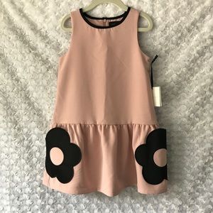 FLASH SALE! Blush Flower Pocket Drop Waist Dress